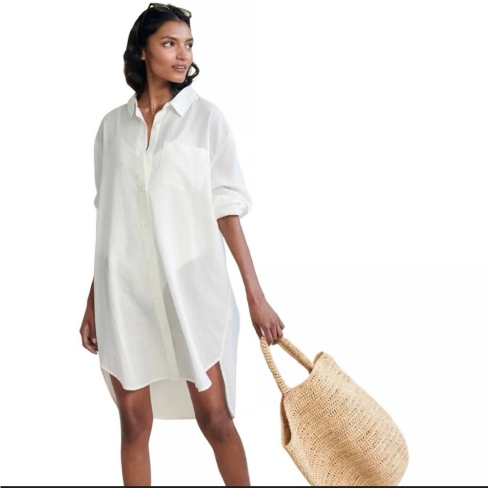 Jenni Kayne Oversized Button Down Shirt Dress